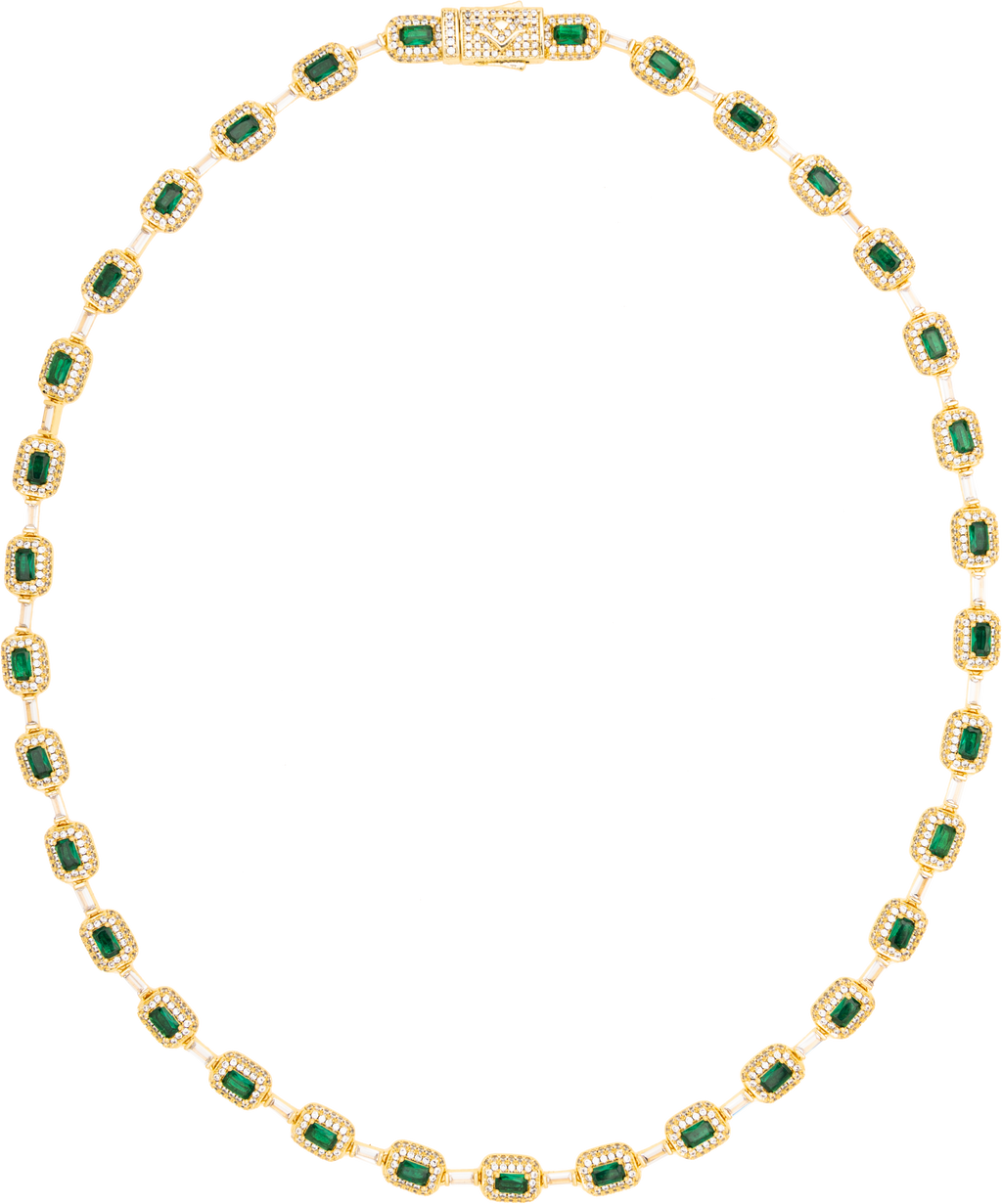 Collar Lumina Emerald Gold