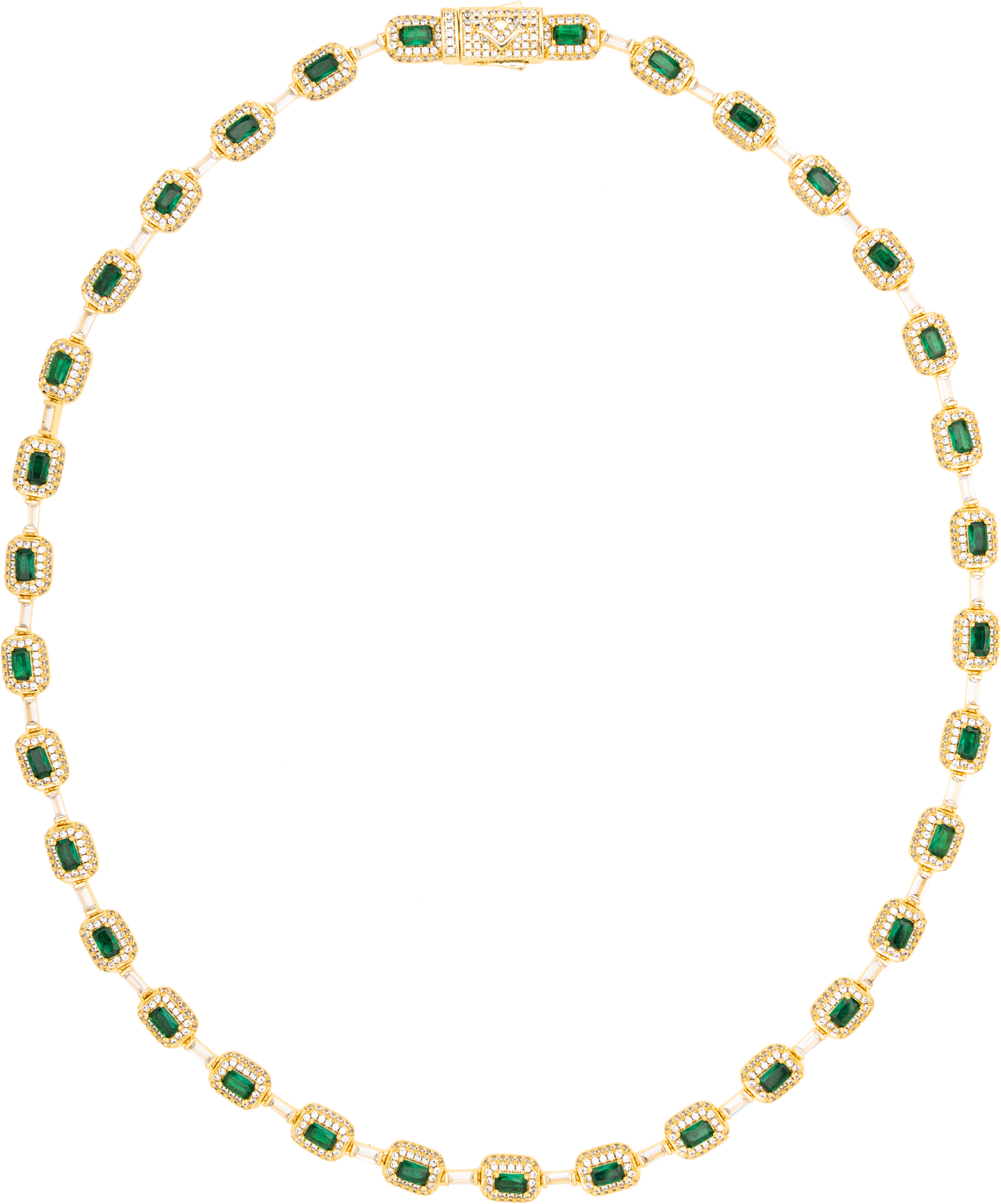 Collar Lumina Emerald Gold