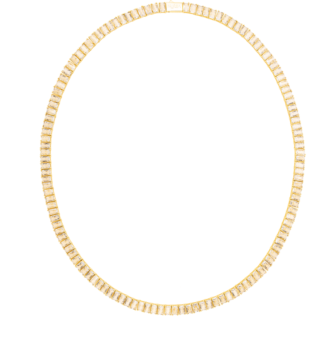 Collar Lumina Tennis Cube Gold