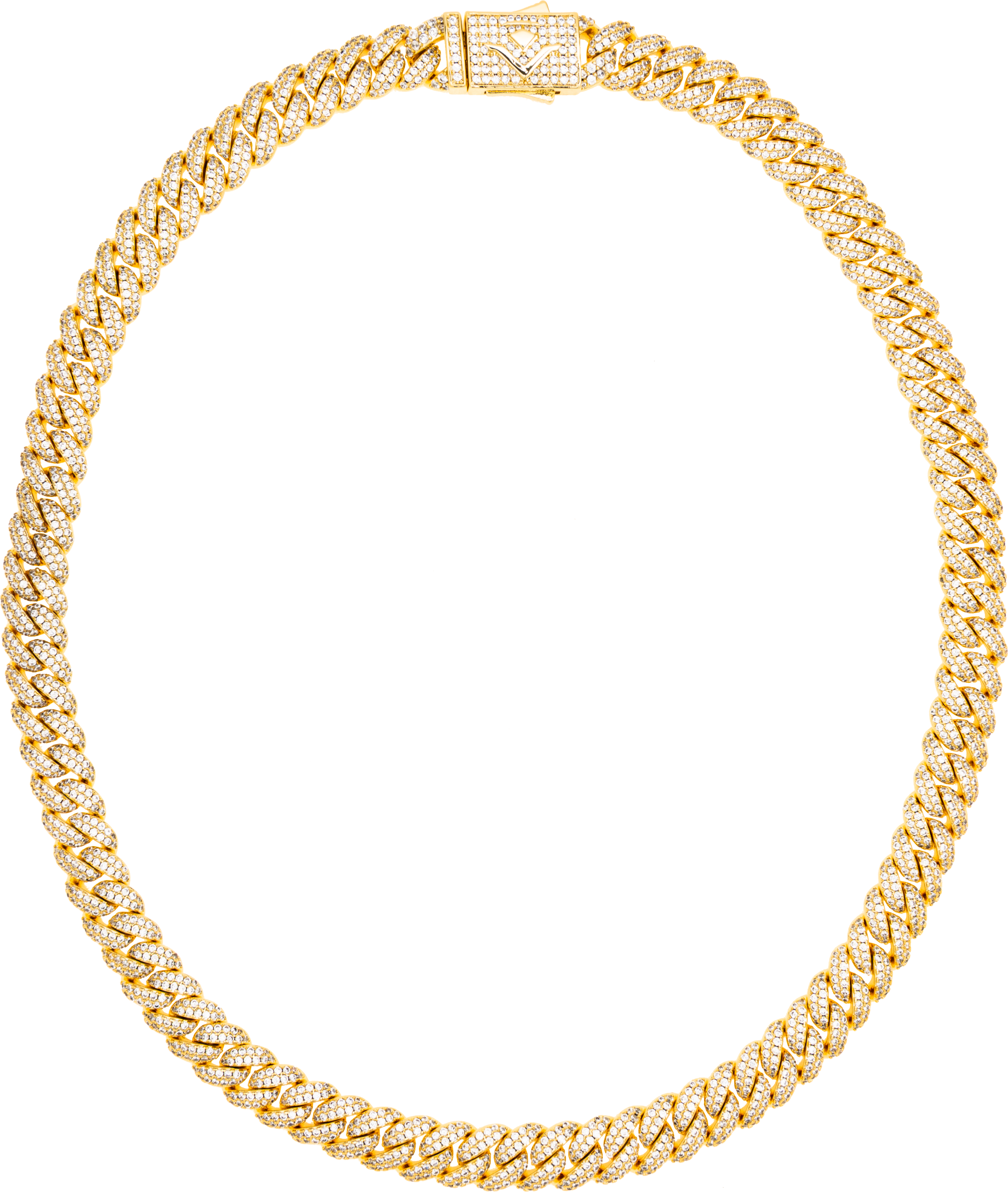 Collar Lumina Cuban Gold