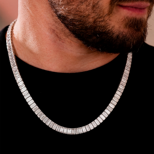 Collar Lumina Tennis Cube Silver