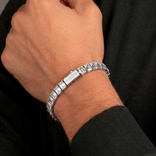 Pulsera Lumina Tennis Cube Silver