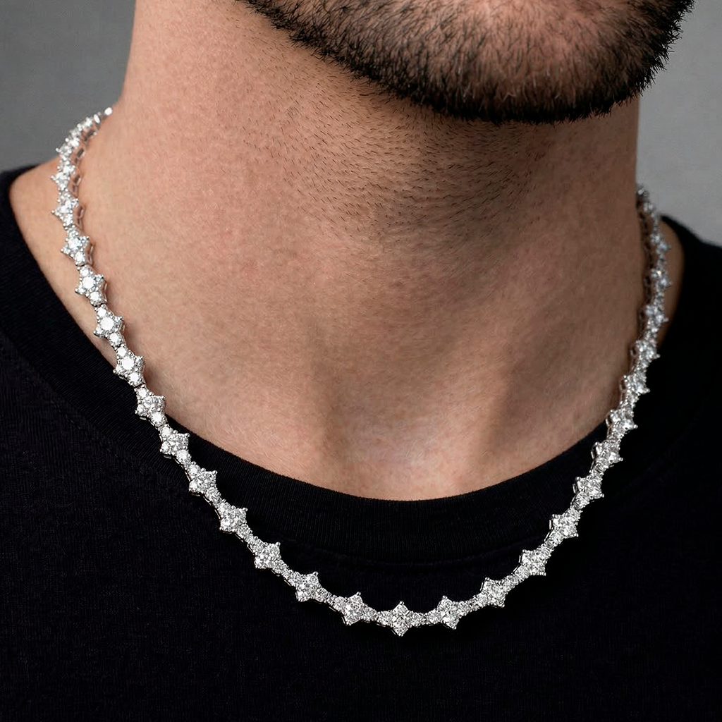 Collar Lumina Multi-stone Silver