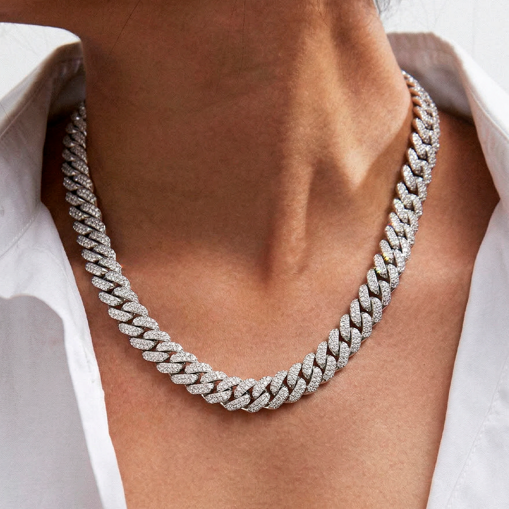 Collar Lumina Cuban Silver