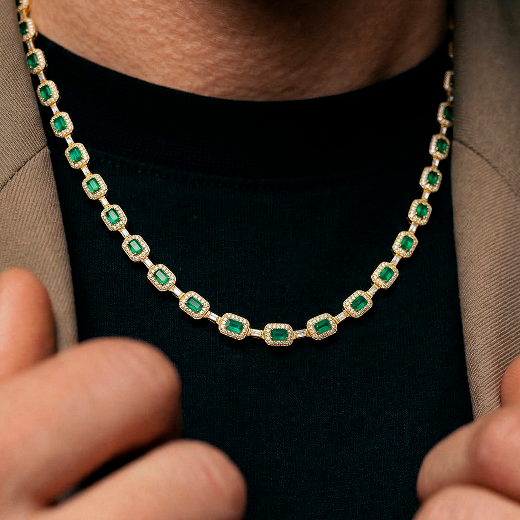 Collar Lumina Emerald Gold