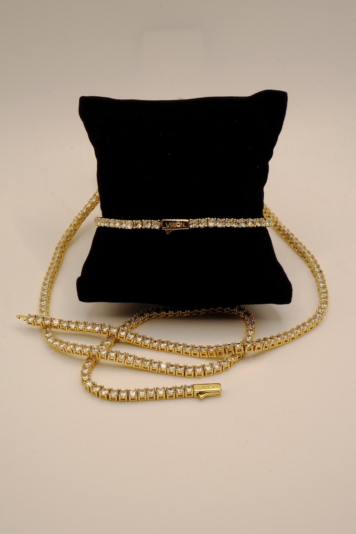 Conjunto Tennis Gold 3mm