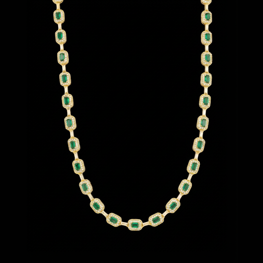 Collar Lumina Emerald Gold