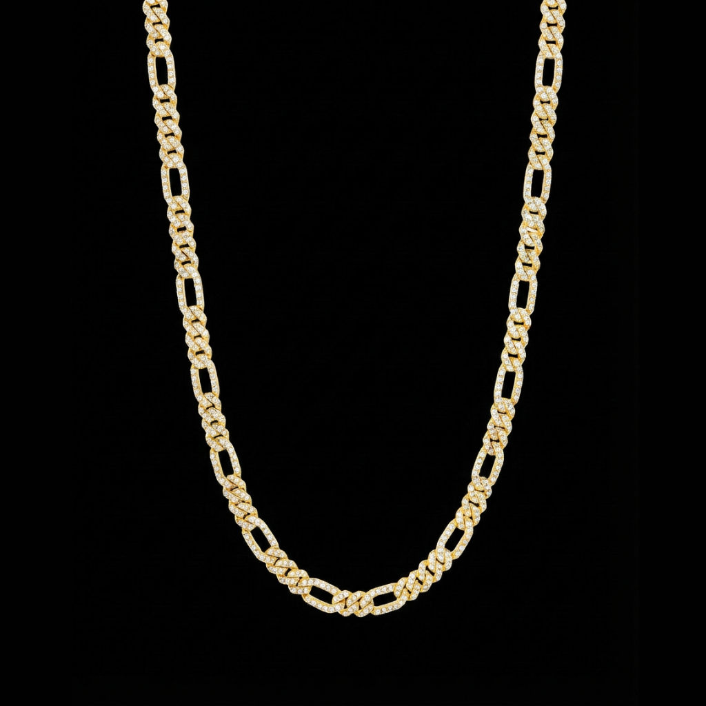 Collar Lumina Cubana Combinada Gold