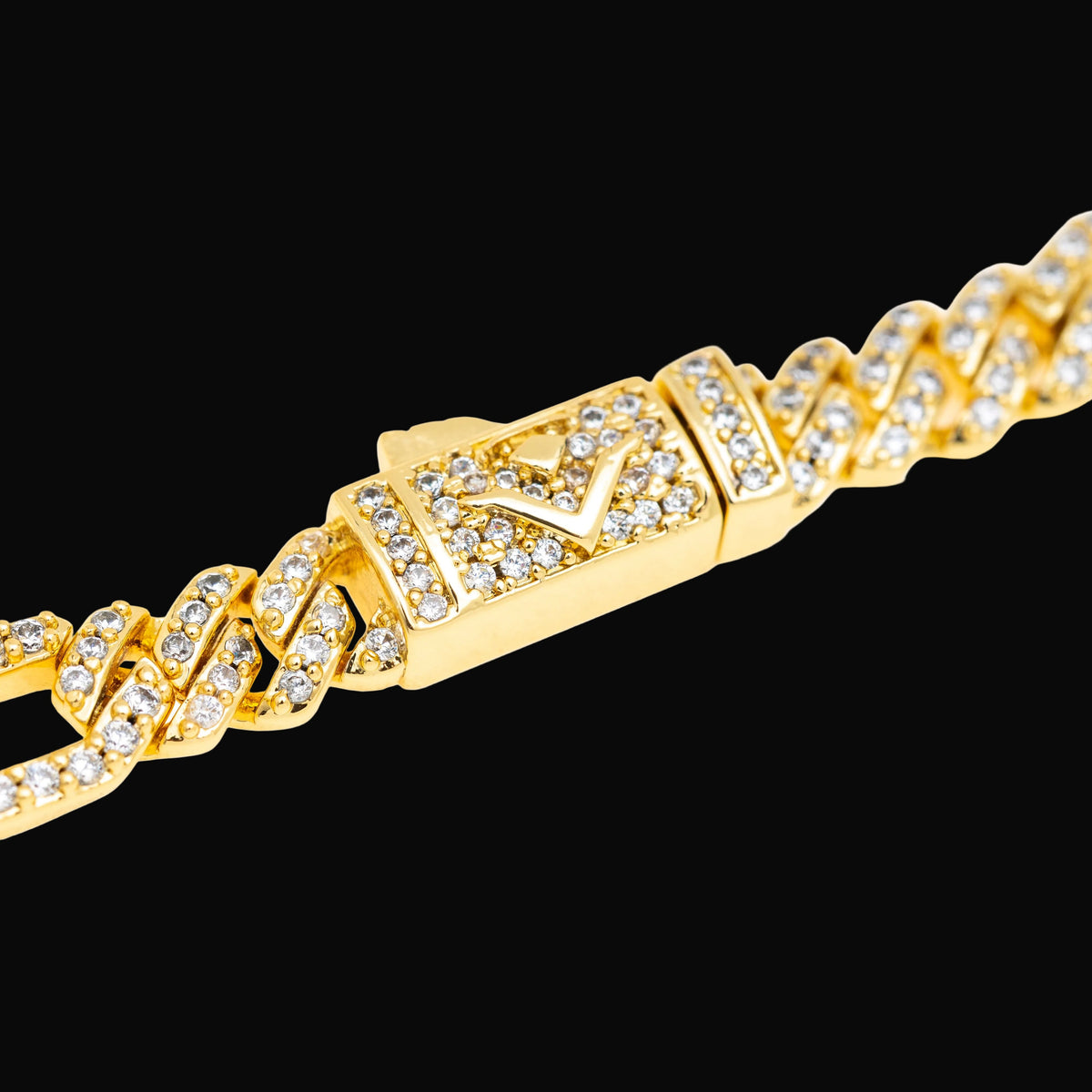 Collar Lumina Cubana Combinada Gold