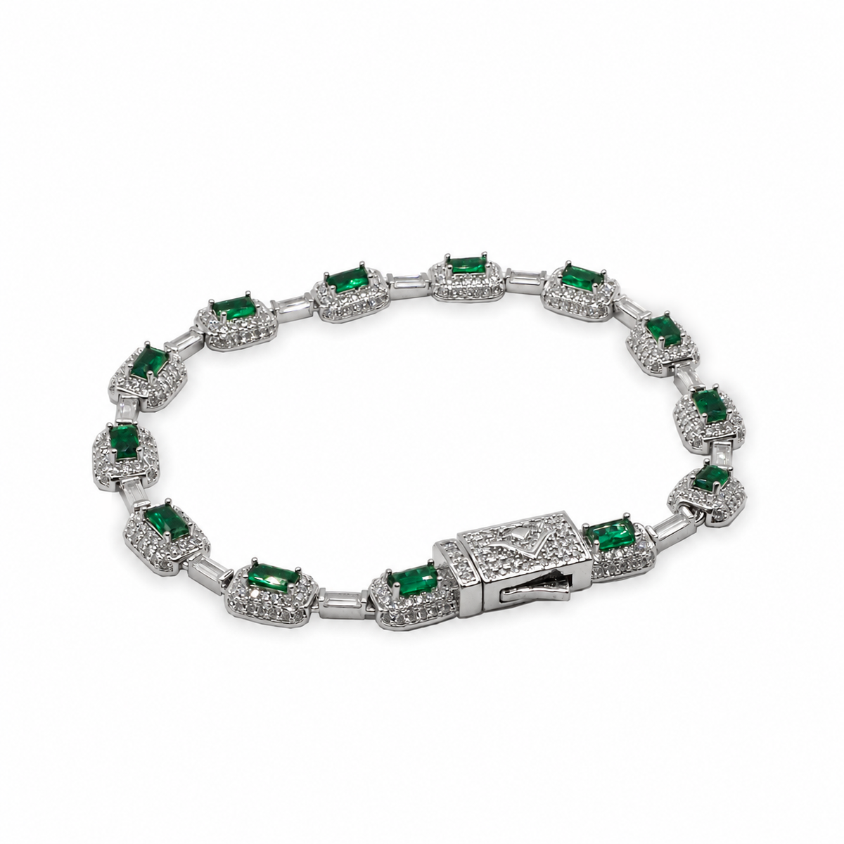 Pulsera Emerald Silver