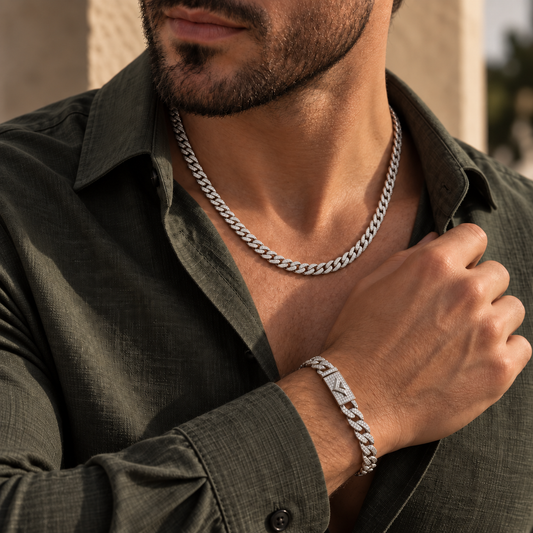 Conjunto Cuban Silver 10mm