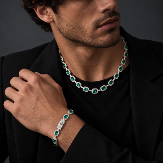 Conjunto Emerald Silver
