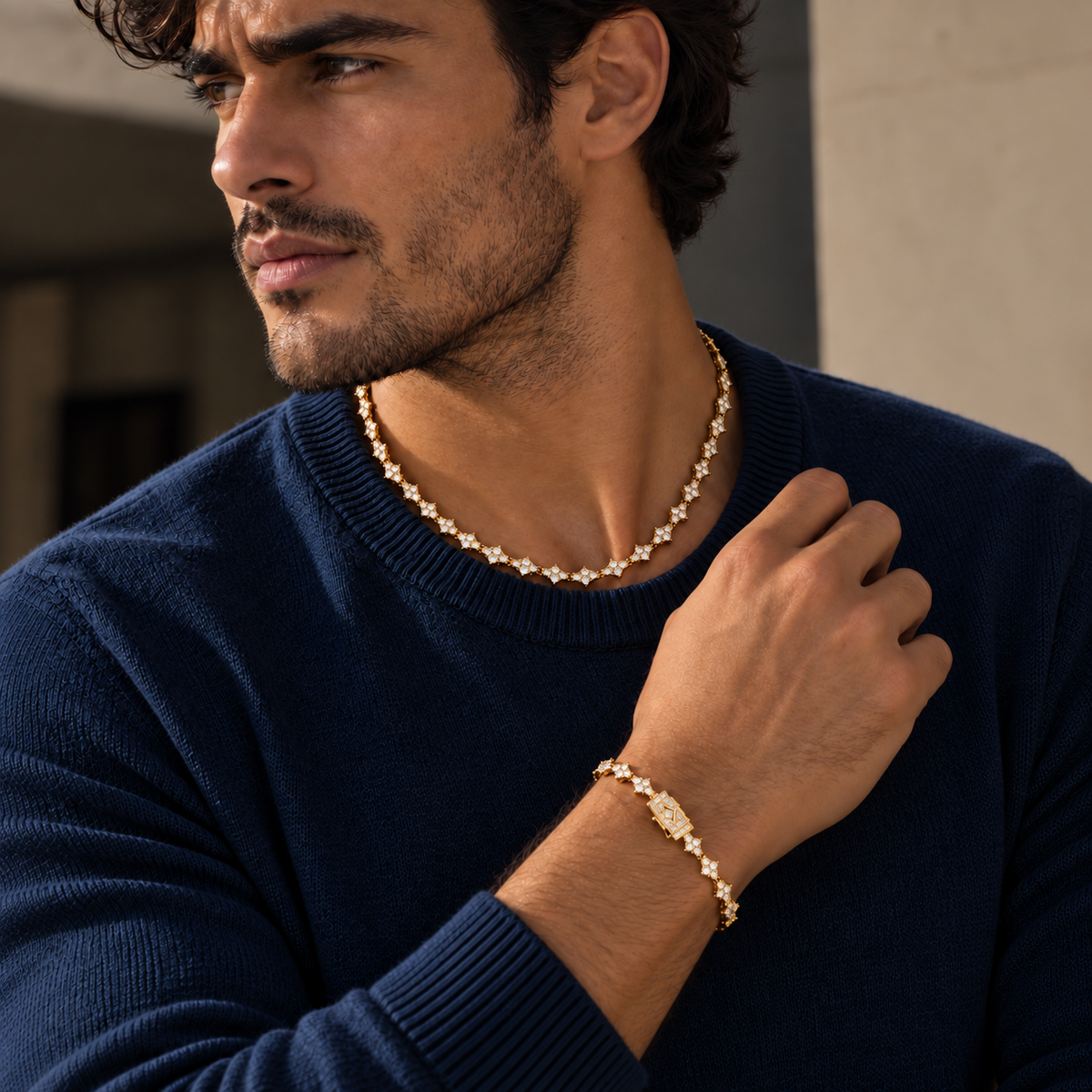 Conjunto Multi-stone Gold