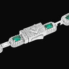 Pulsera Lumina Emerald Silver