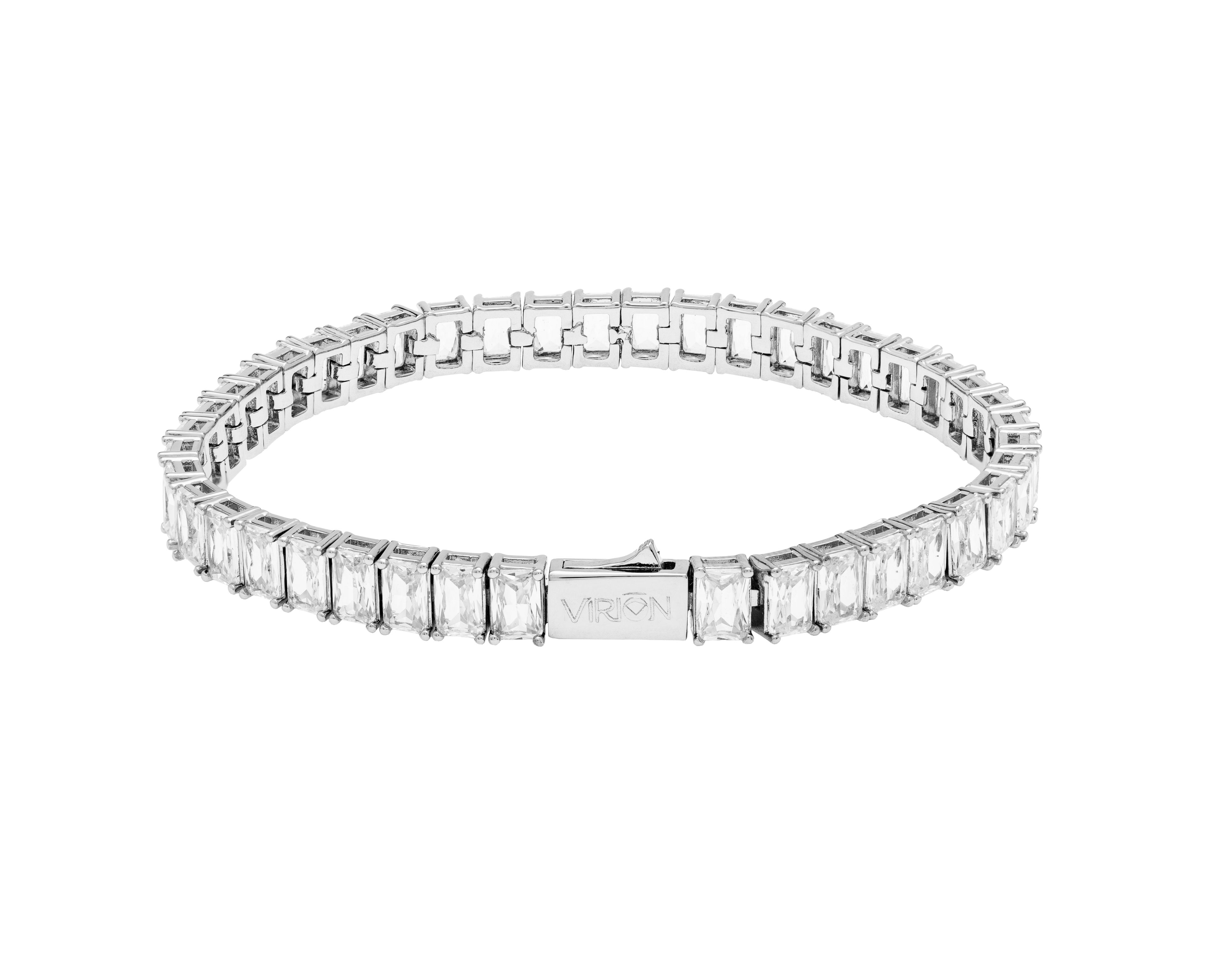 Pulsera Lumina Tennis Cube Silver