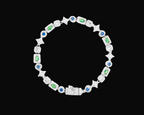 Pulsera Lumina Colors Silver